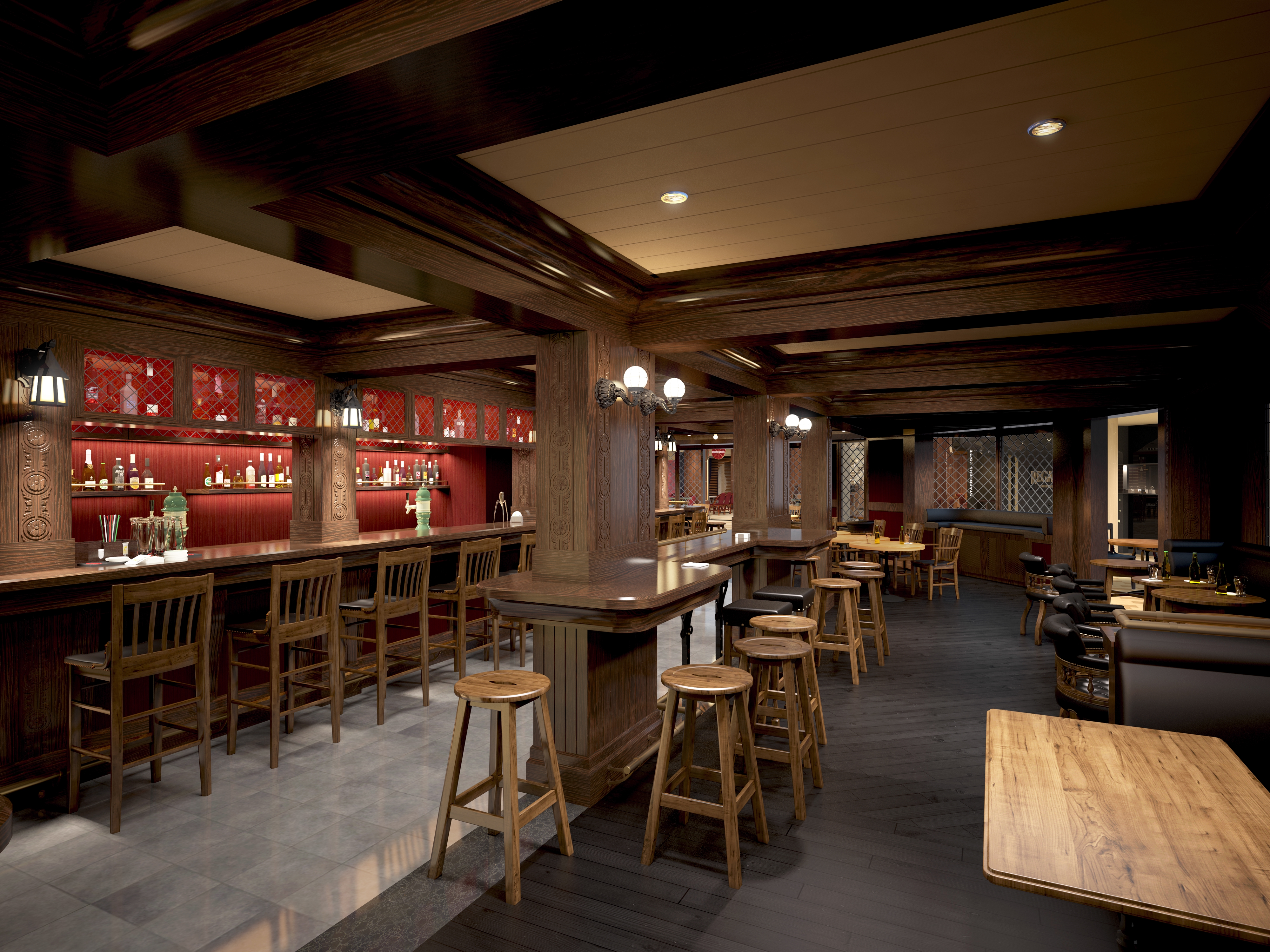 Royal Caribbean International Quantum of the Seas Interior Michael's Genuine Pub 2.jpg