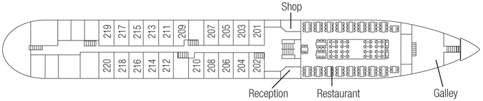 Saga River Cruises Rex Rheni Deck Plans Main Deck.jpg