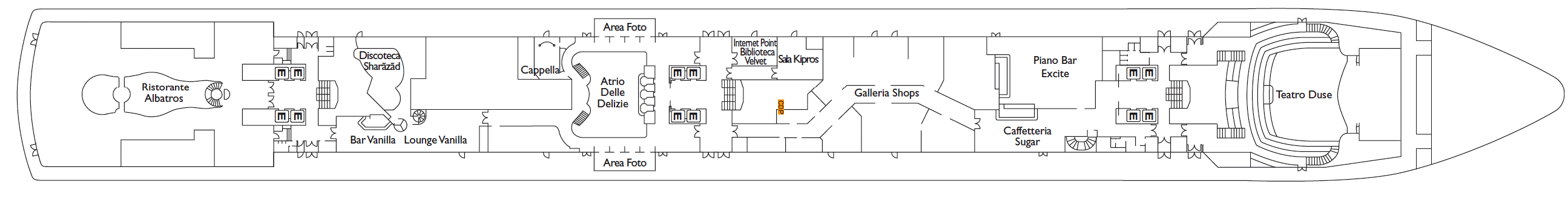 Costa Cruises Costa Deliziosa Deck Plans Azalea.png