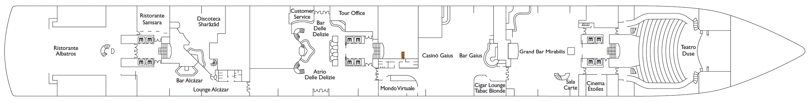 Costa Cruises Costa Deliziosa Deck Plans Gardenia.png