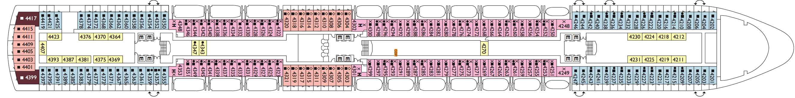 Costa Cruises Costa Deliziosa Deck Plans Camelia.png