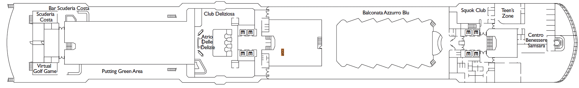 Costa Cruises Costa Deliziosa Deck Plans Magnolia.png