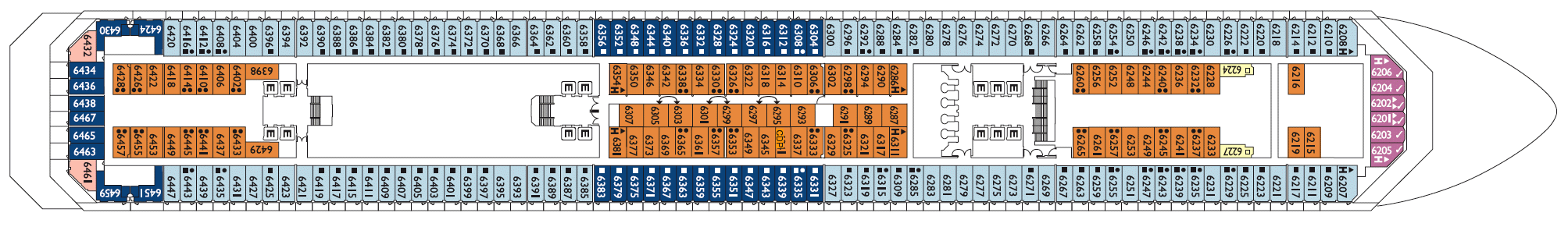 Costa Cruises Costa Magica Deck Plans Caravaggio.png