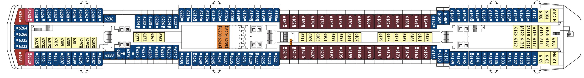 Costa Cruises Costa Mediterranea Deck Plans Narciso.png