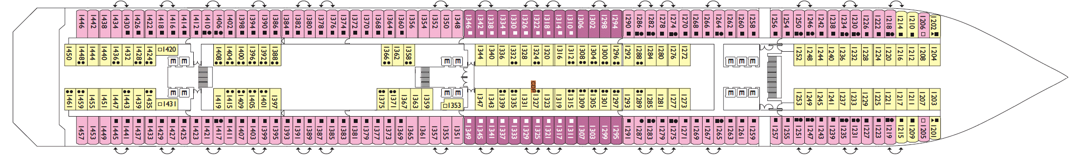 Costa Cruises Costa Pacifica Deck Plans Notturno.png