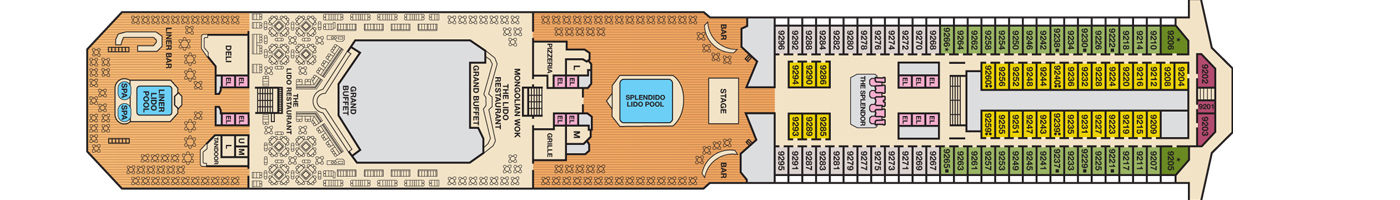 Carnival Cruise Lines Carnival Splendor Deck Plans Deck 9 jpg.jpg