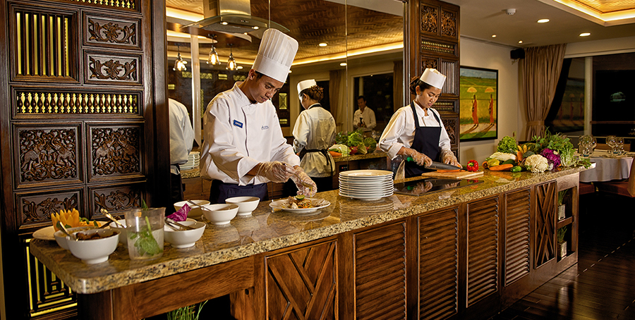Avalon Waterways Avalon Siem Reap Interior Dining Room Chef 3.jpg