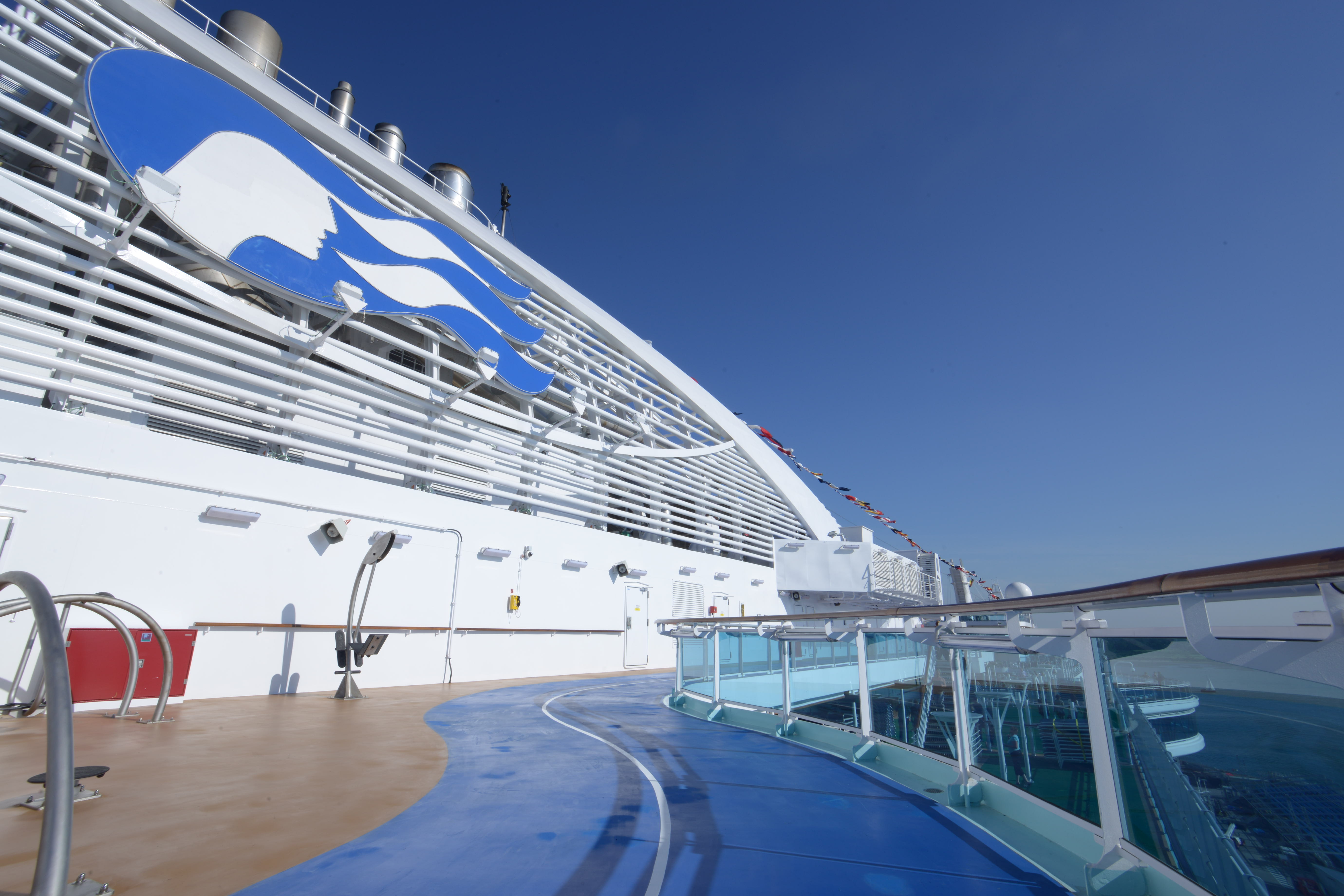 Princess Cruises Royal Class Interior jogging track.jpg