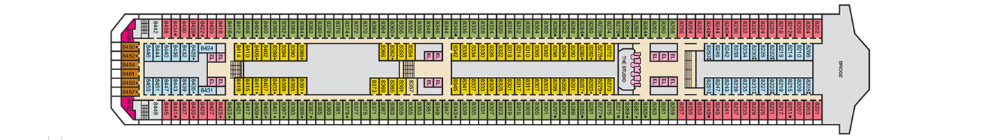 Carnival Cruise Lines Carnival Conquest Deck Plans Deck 8.jpg