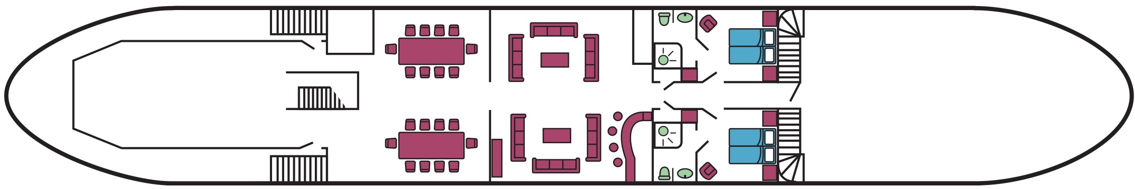 European Waterways La Bella Vita Deckplans Upper Deck.jpg