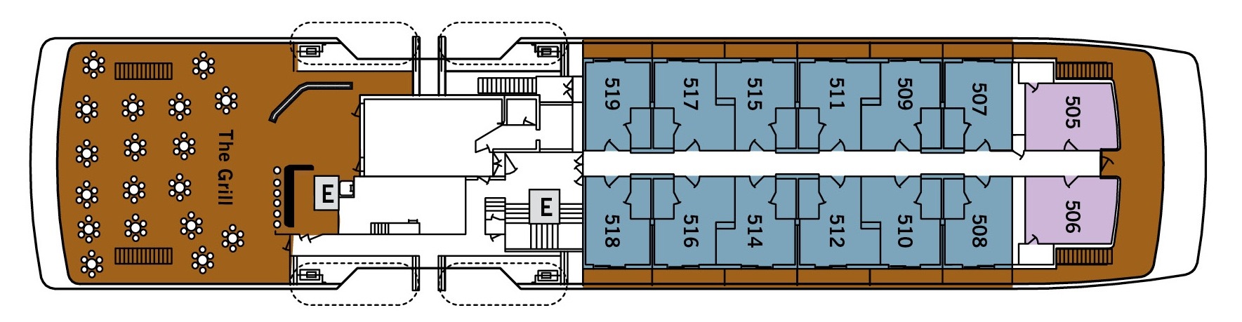Silversea Cruises Silver Galapagos Deck Plans Deck 5.jpg