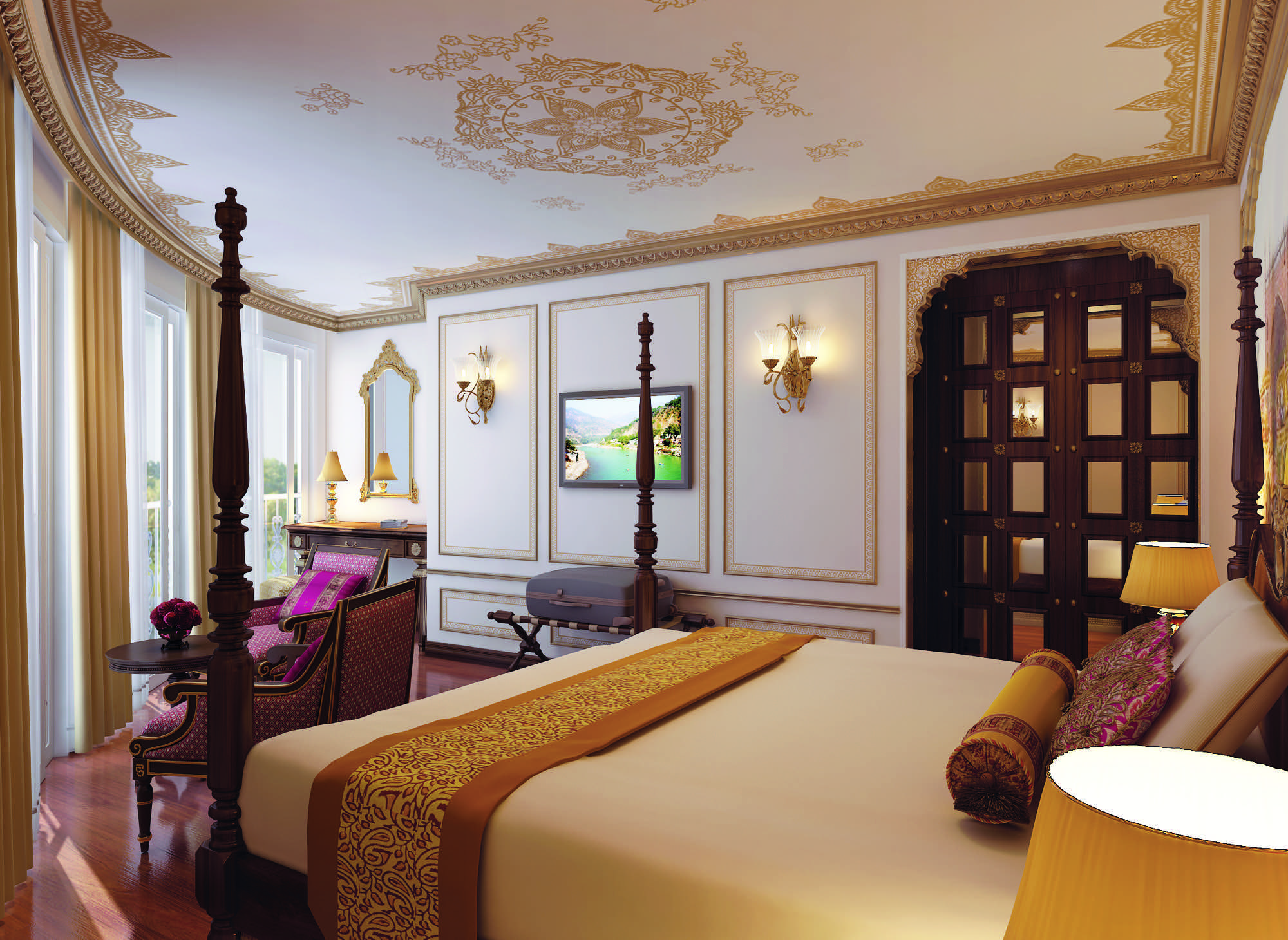 UNIWORLD Boutique River Cruises Ganges Voyager II Accommodation Heritage Suite.jpg