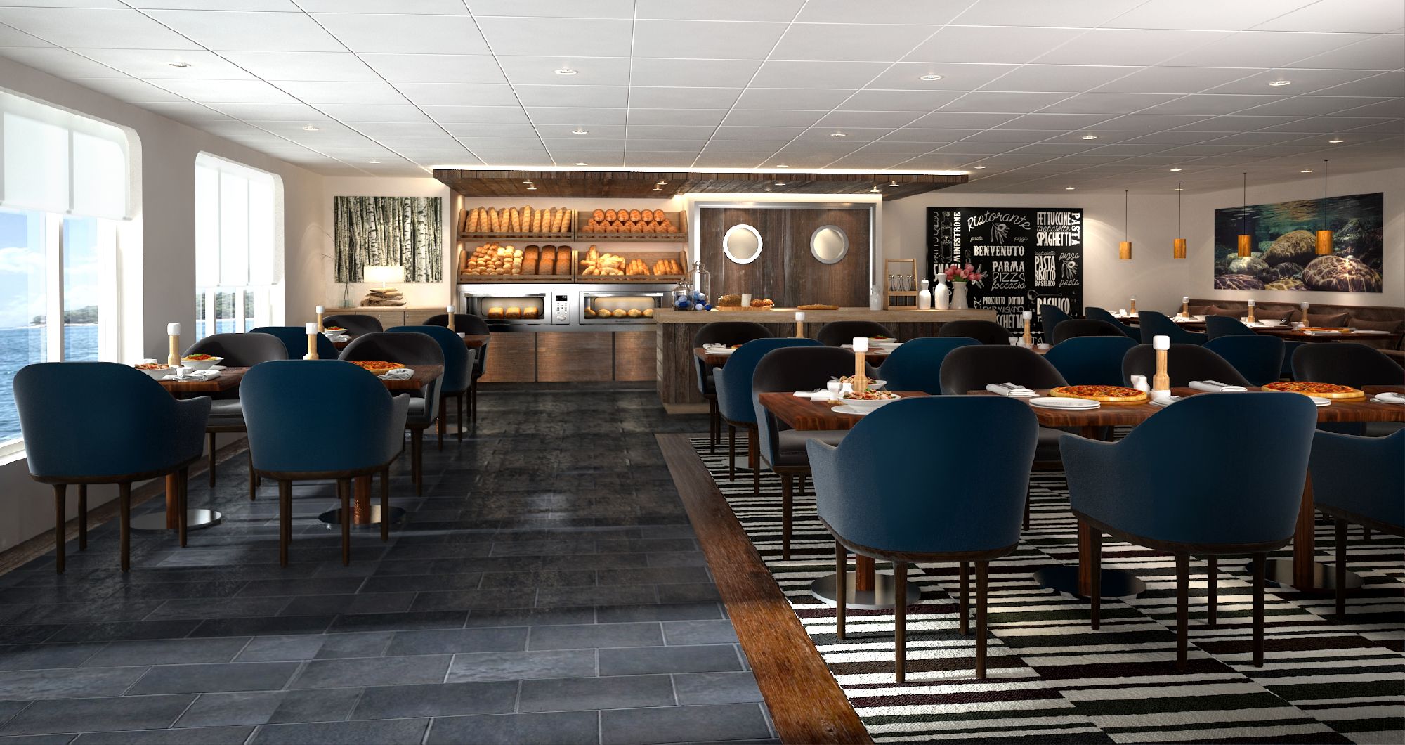 Hurtigruten MS Spitsbergen Interior Bistro.jpg