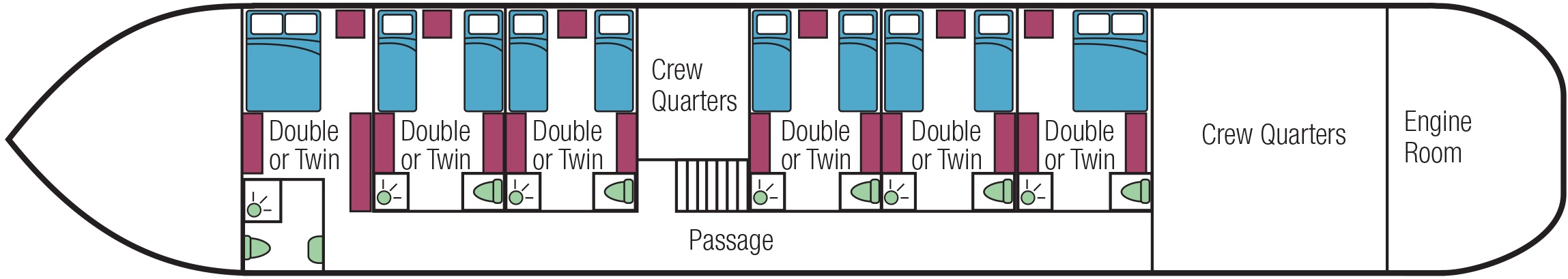 European Waterways Savoir Faire Deckplans Lower Deck.jpg