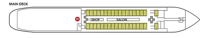 Noble Caledonia Rakhmaninov Deck Plan Main Deck.png