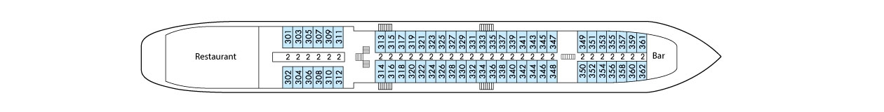 CroisiEurope Georgy Chicherin Deck Plans Upper Deck.jpg