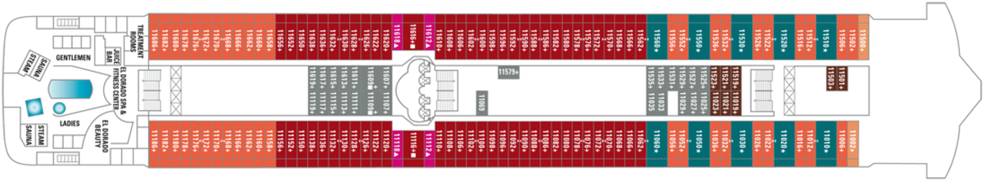 Norwegian Cruise Line Norwegian Dawn Deck Plans Deck 11.png