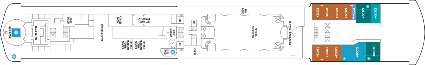Norwegian Cruise Line Pride of America Deck Plans Deck 12.png