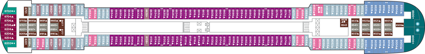Norwegian Cruise Line Pride of America Deck Plans Deck 8.png