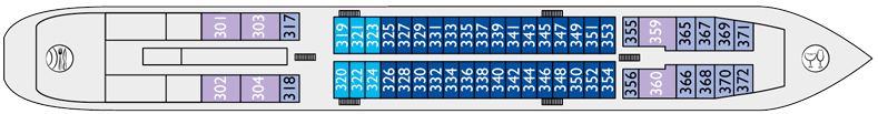 Nicko Cruises MS Fedin Deck Plans Middle Deck.png