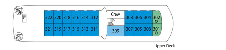 UnCruise Safari Endeavour Deck Plans Upper Deck.png