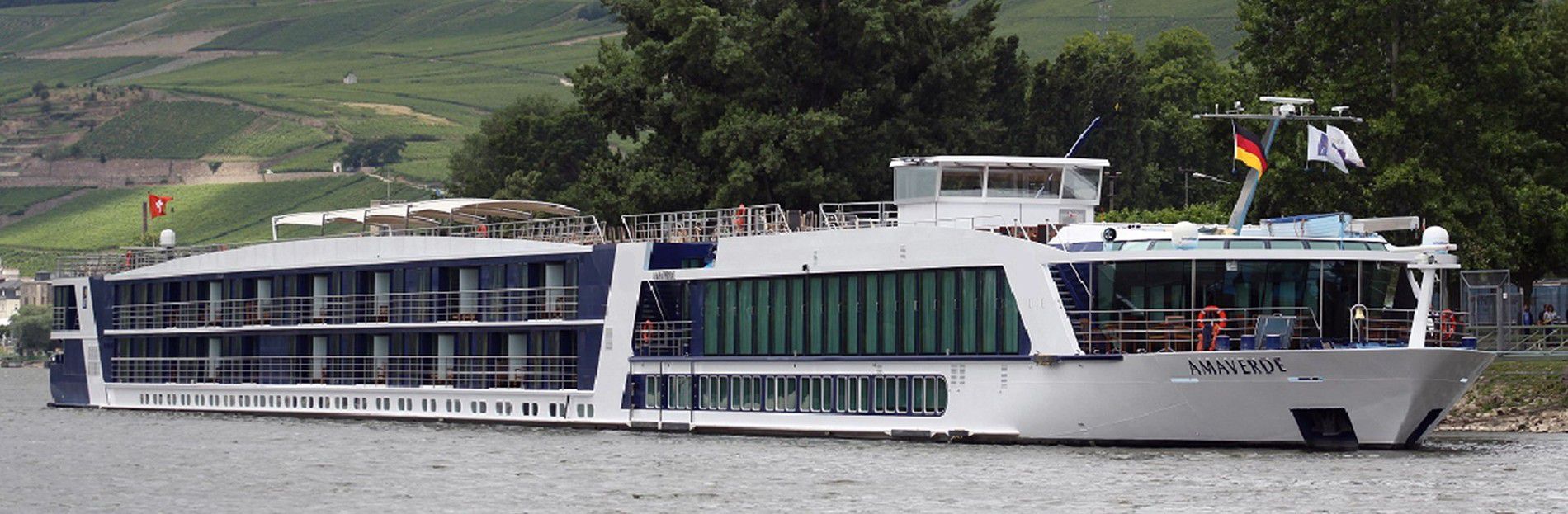 A photo of the AmaVerde cruise ship