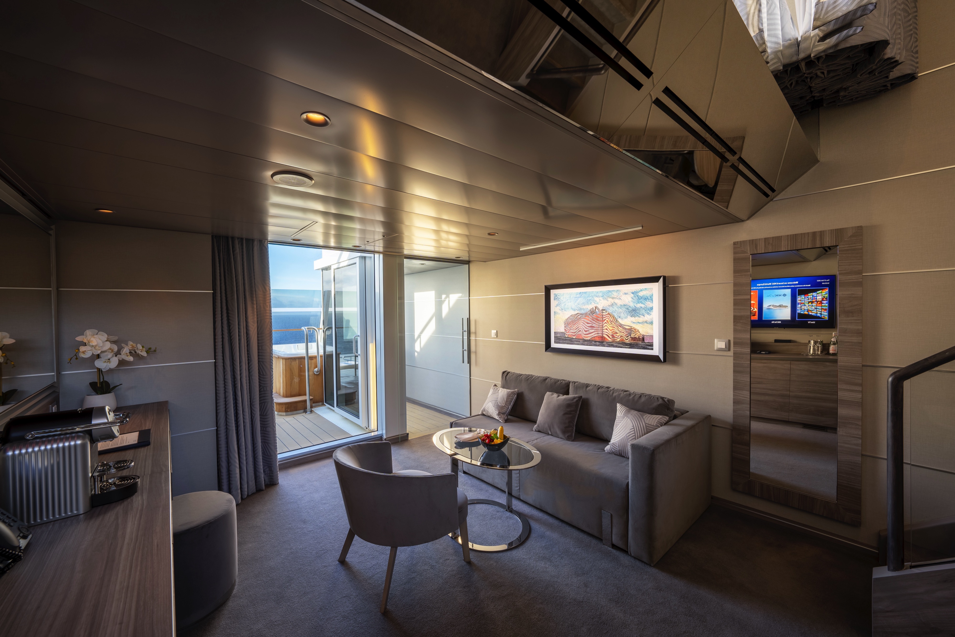 MSC Yacht Club Duplex Suite with Whirlpool Bath