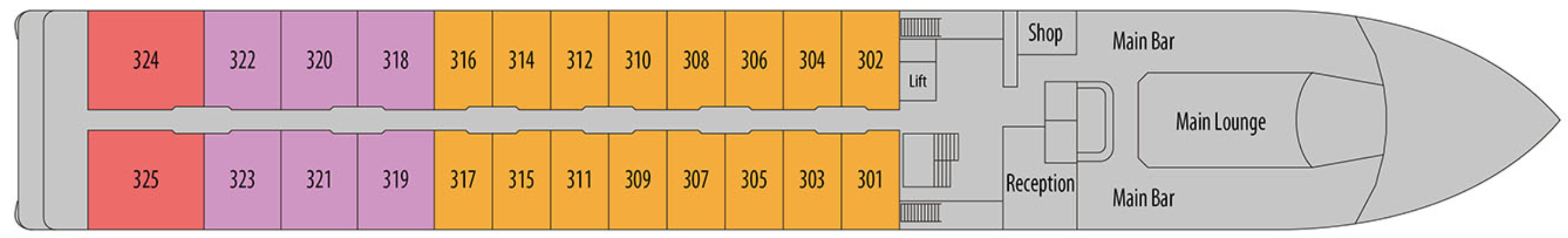 Riviera Douro Splendour - Deck 3, Upper Deck.png