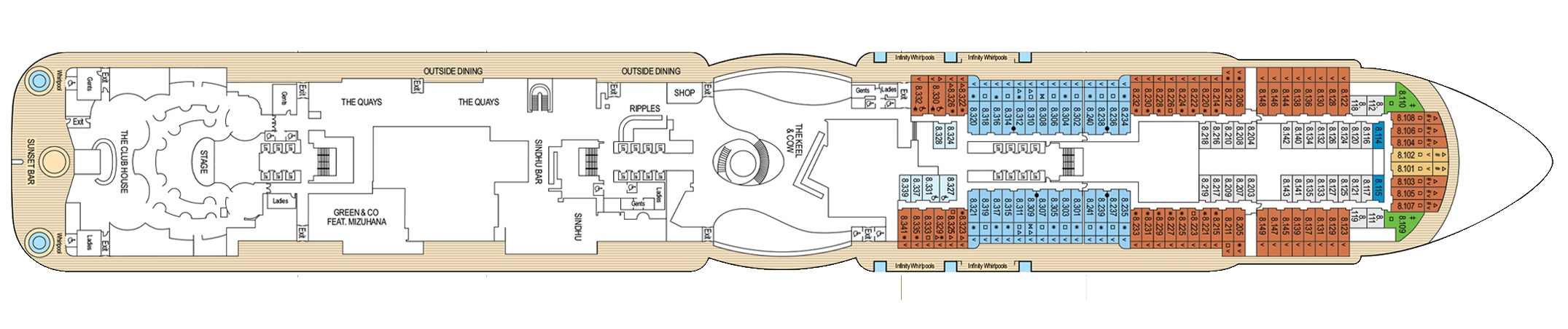 Deck 8 - Promenade Deck