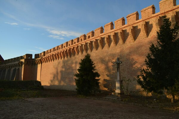 Medieval fortress walls in Ilok, Croatia