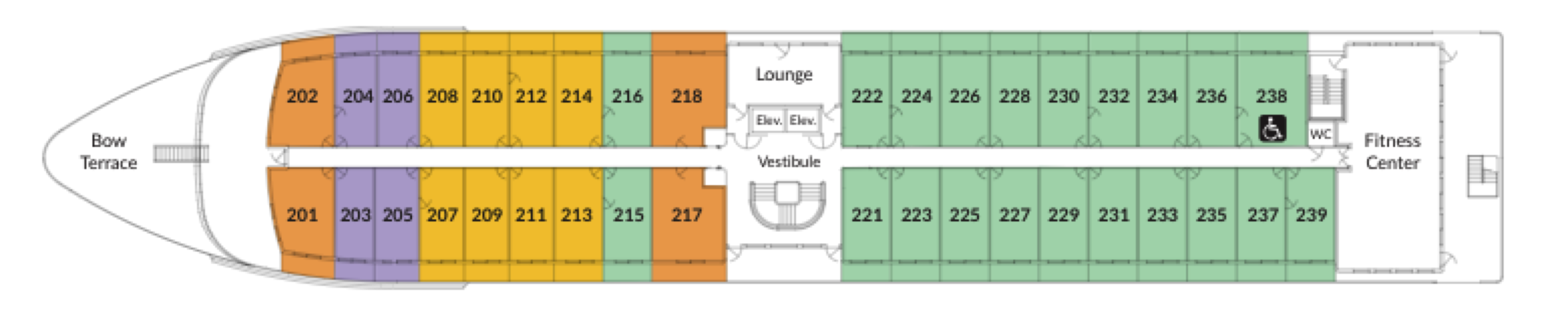 Deck 2  deck plan