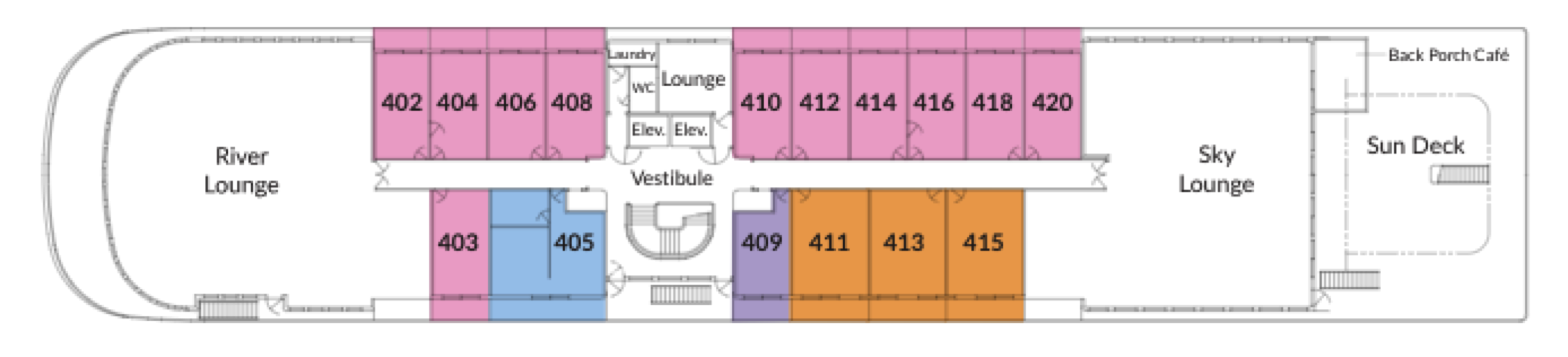 Deck 4  deck plan